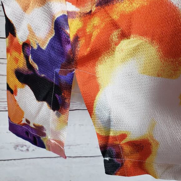 Natori Women's Satin Watercolor Pansy Pockets Night Shirt Dress Size Small - Picture 14 of 15